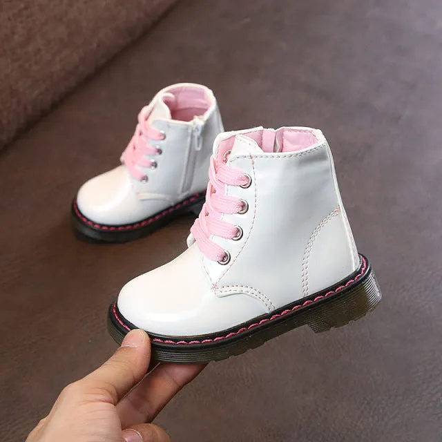 Children Fashion Girls Boys Rubber Sole Kids Boots
