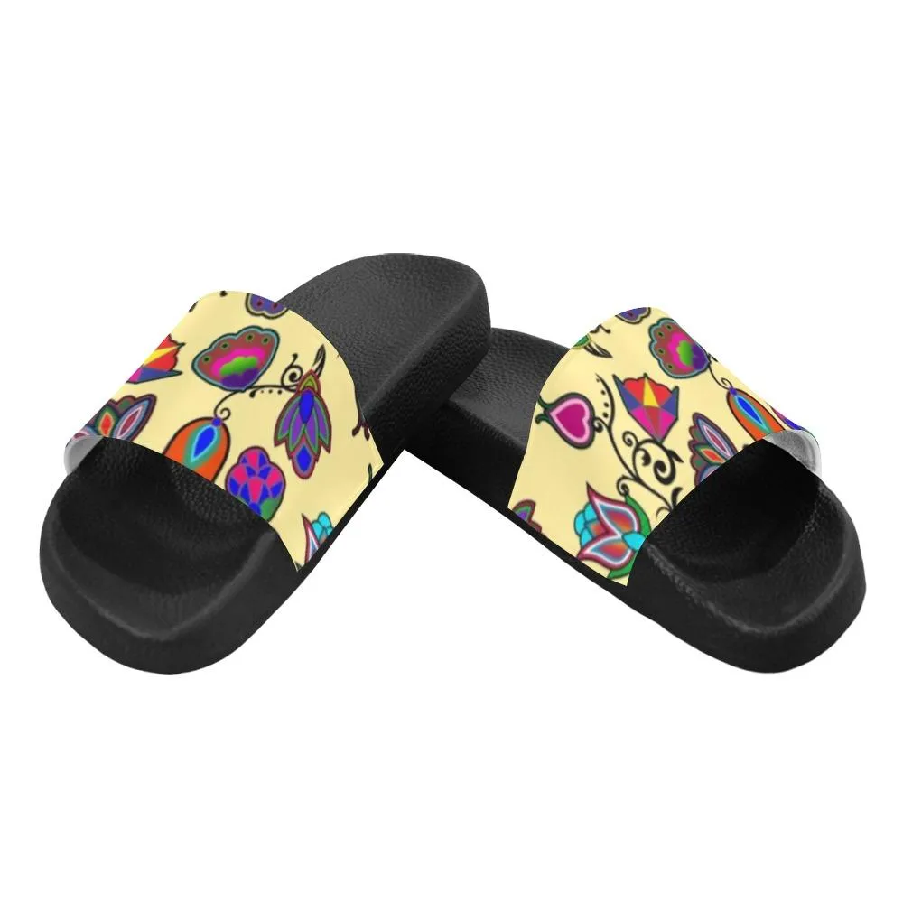 Indigenous Paisley Vanilla Men's Slide Sandals