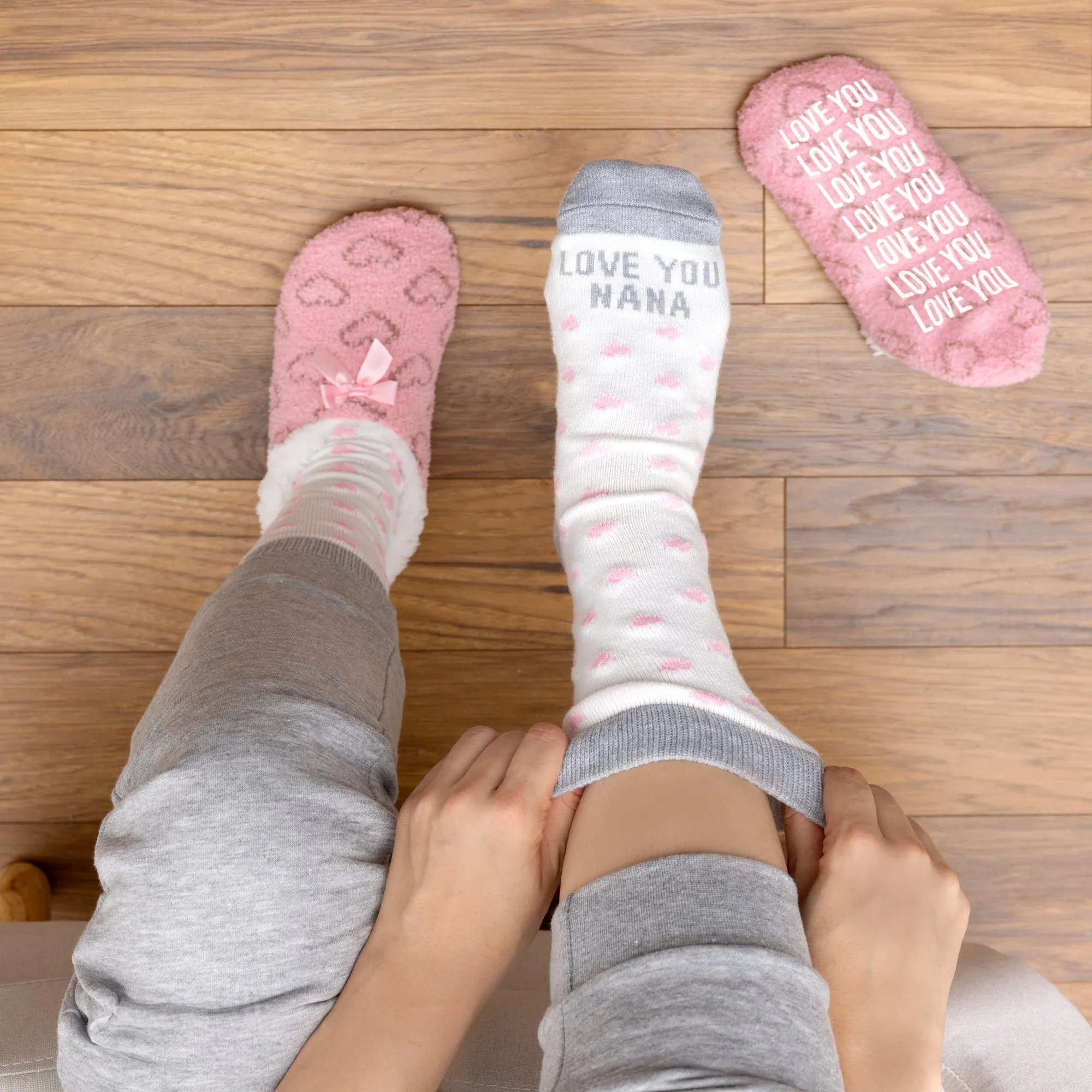 Love You Nana Slipper Sock Gift Set