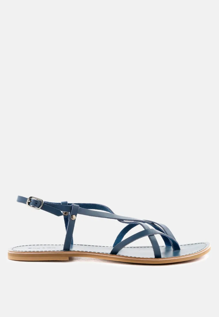 Rita Strappy Flat Leather Sandals